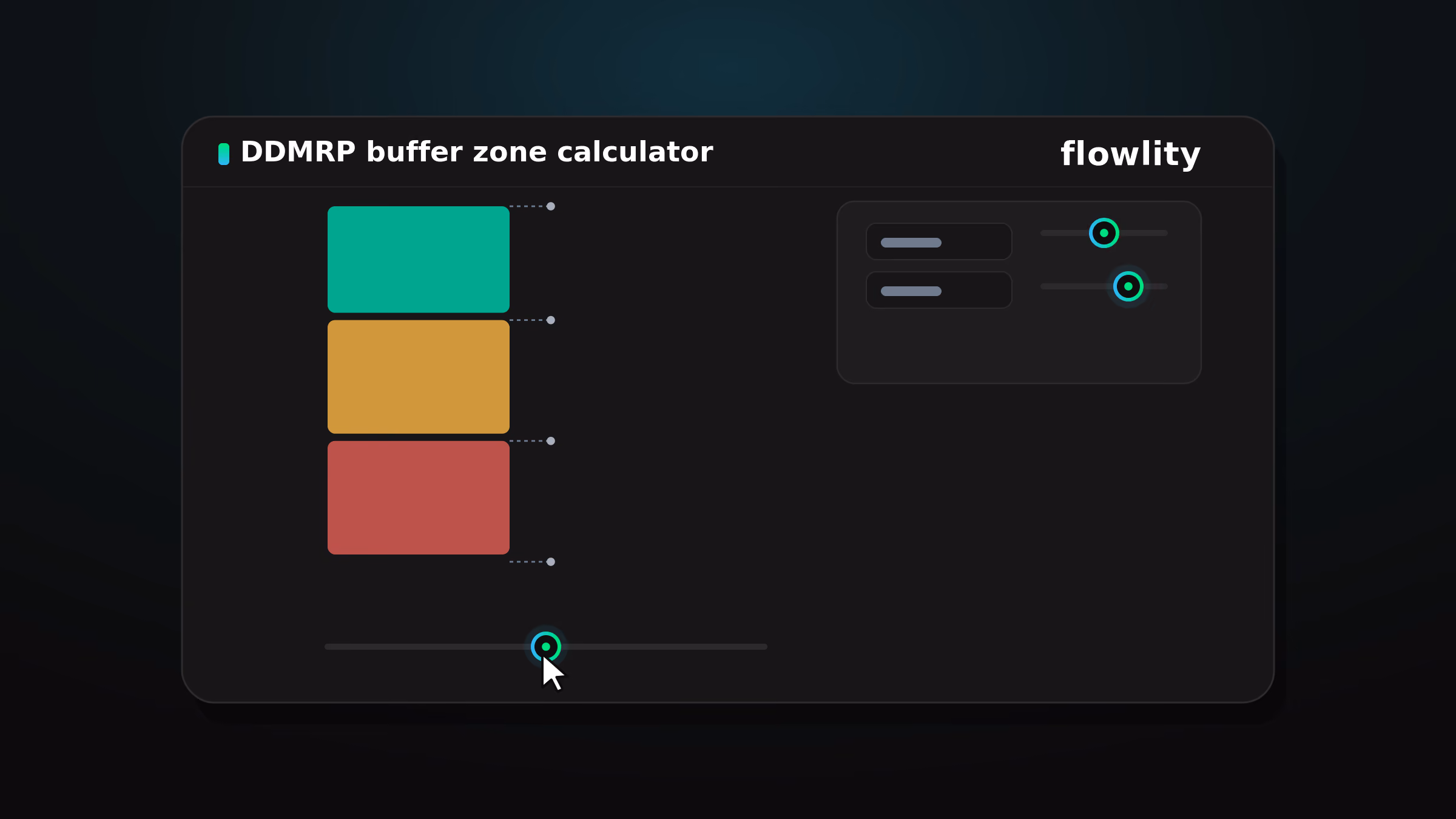 Interactive DDMRP buffer builder sizing decoupling-point stock zones