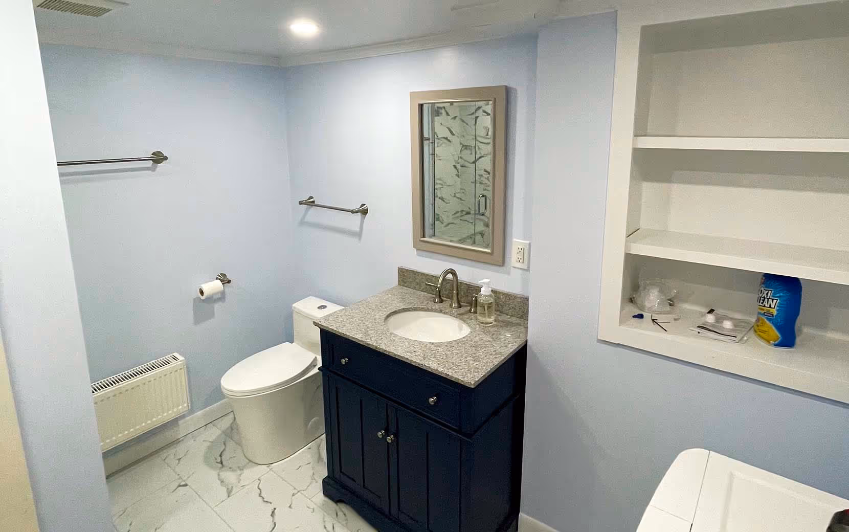 Finalized renovated bathroom