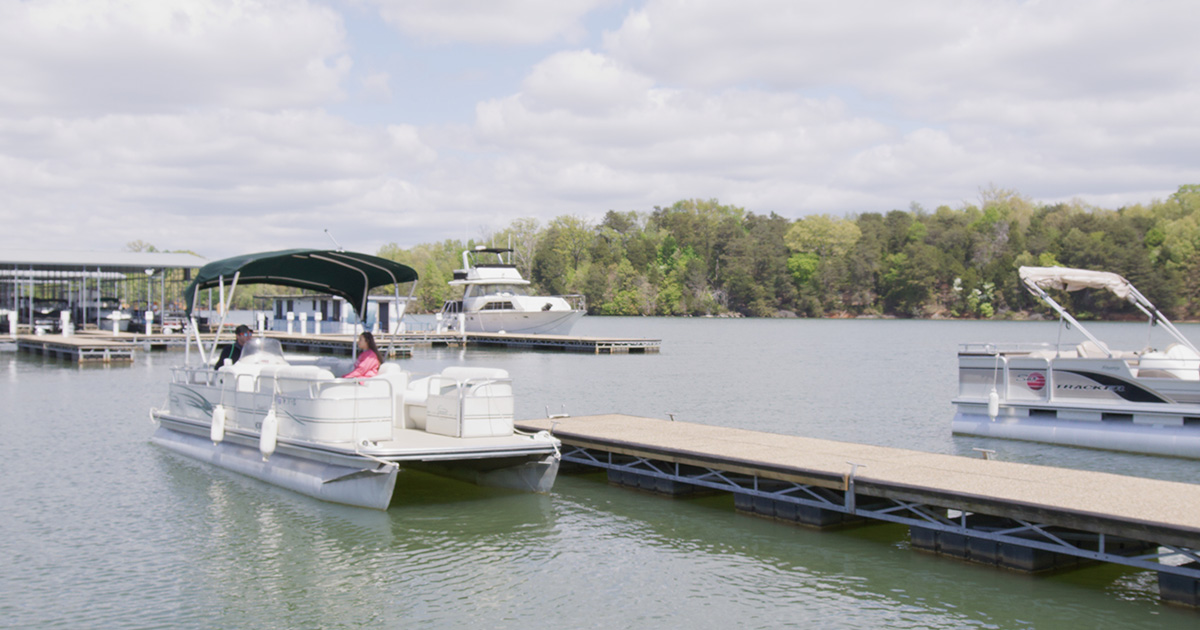 Boats and Marina at Cherokee Outdoor Resort