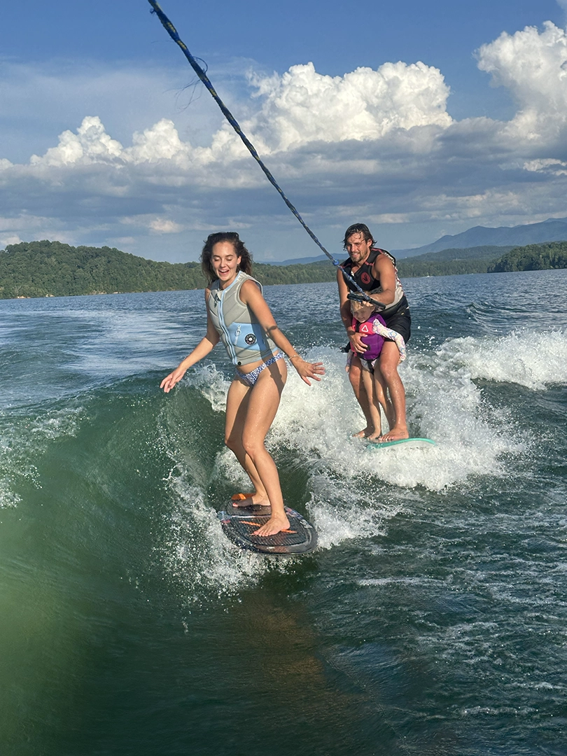 Wakeboarding on Tellico Lake