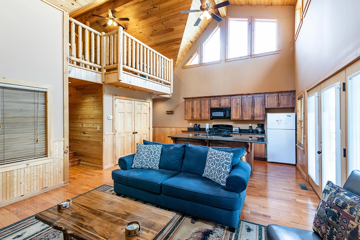 Interior Image of Cherokee Outdoor lakefront cabins on Tellico Lake, perfectly suited for parents, kids, and grandparents
