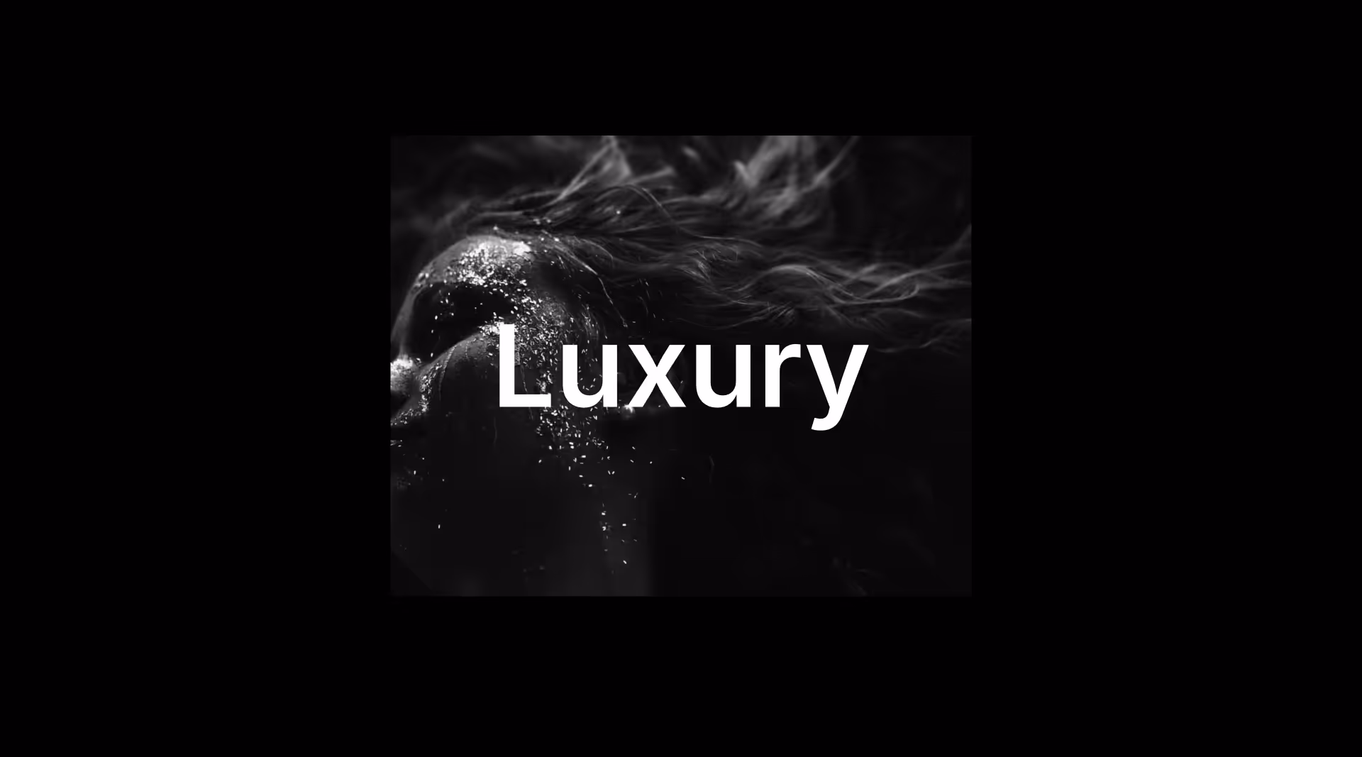 Webflow component with a luxury-themed black-and-white photo and scroll-triggered zoom effect on image