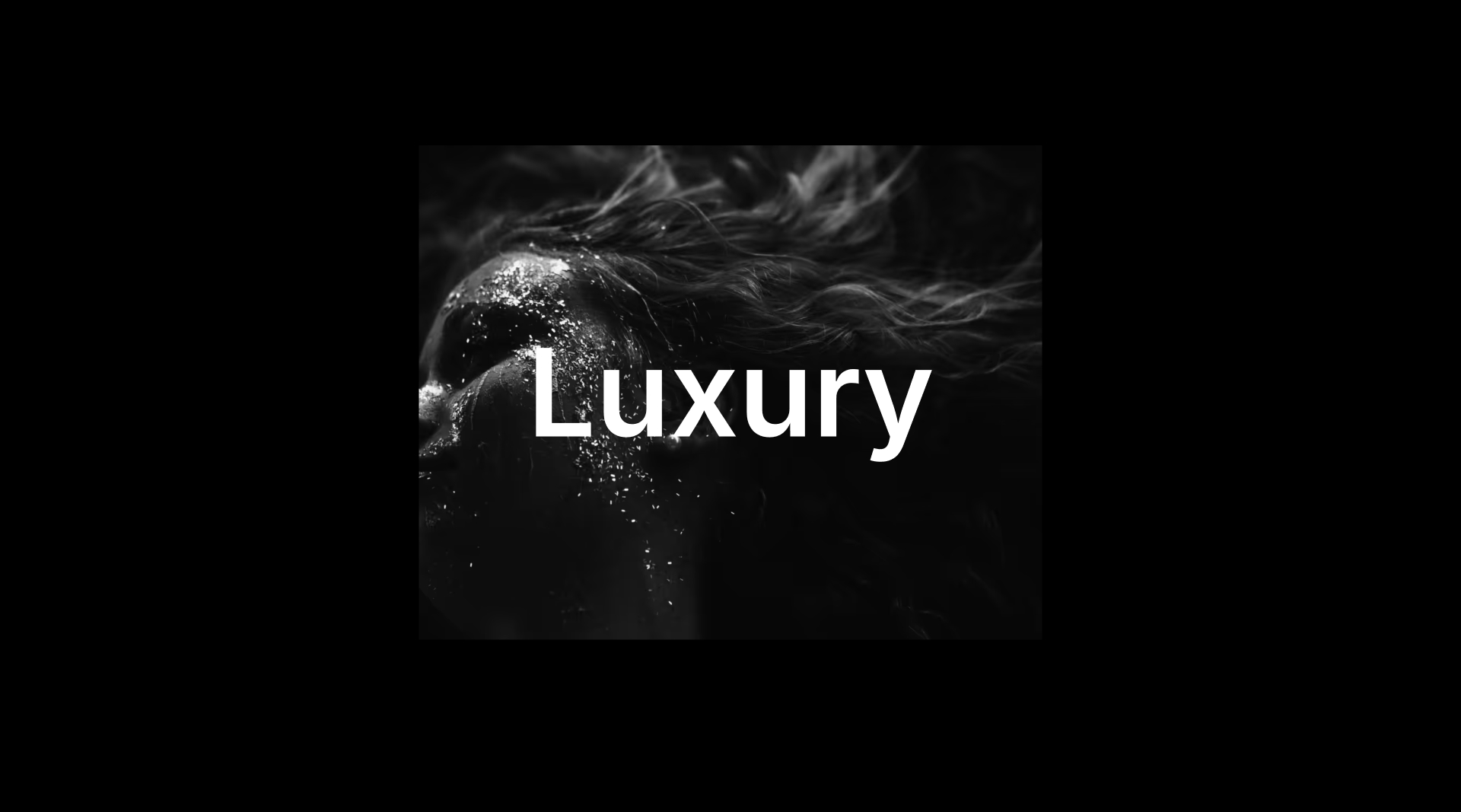 Webflow component with a luxury-themed black-and-white photo and scroll-triggered zoom effect on image