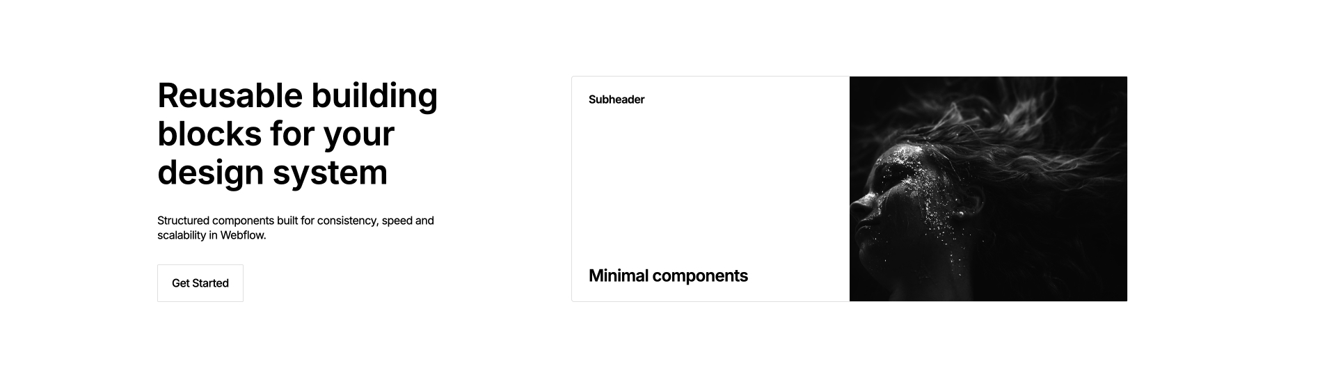 Card grid Webflow component for service highlights
