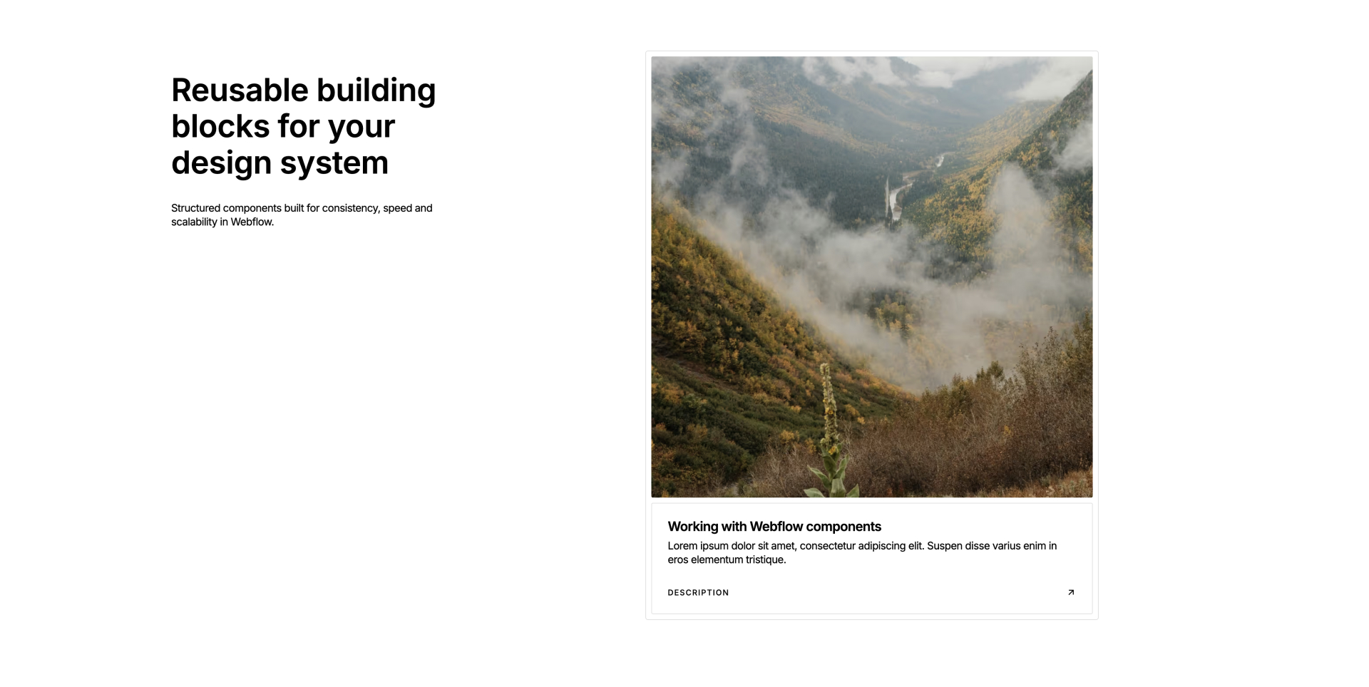 Linkable card Webflow component for app navigation