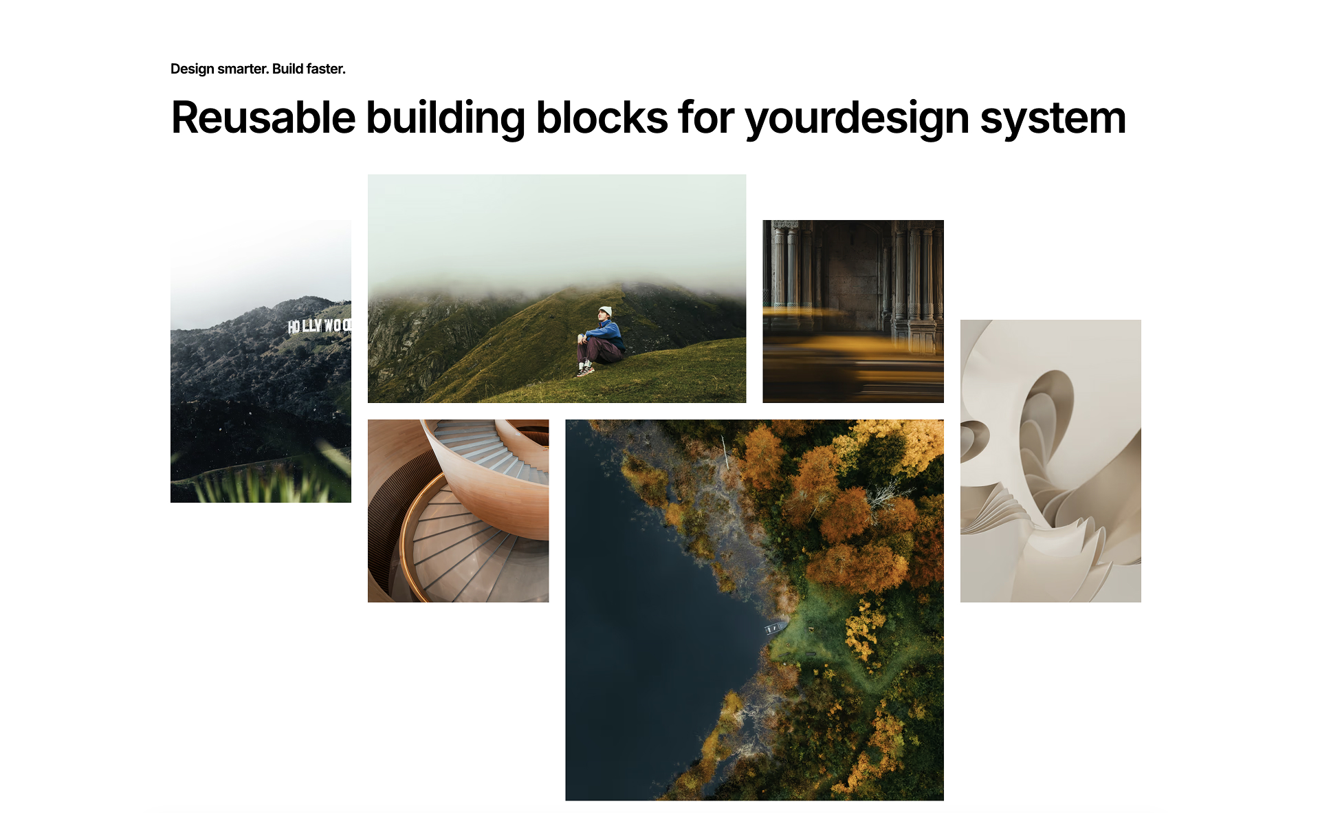 Multi-feature Webflow component with visual layout
