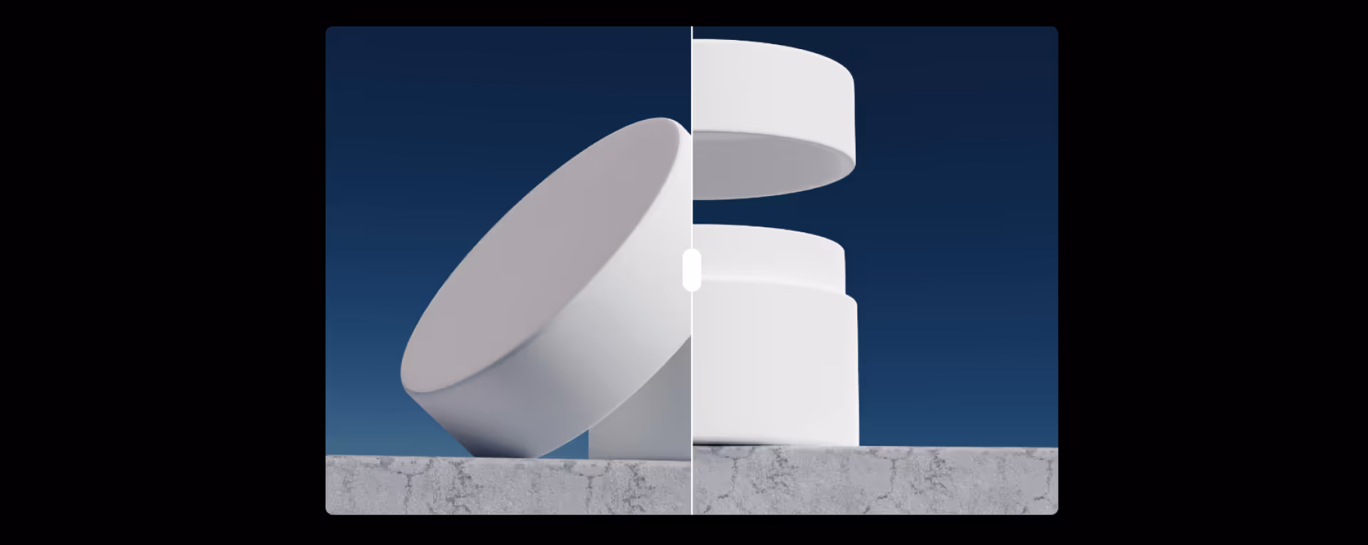 Webflow component with a testimonial slider showing images, company name, quote, and author details in a modern card layout