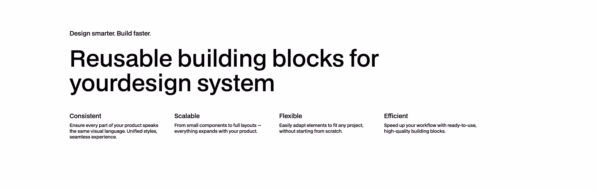 Animated title Webflow component for section intro