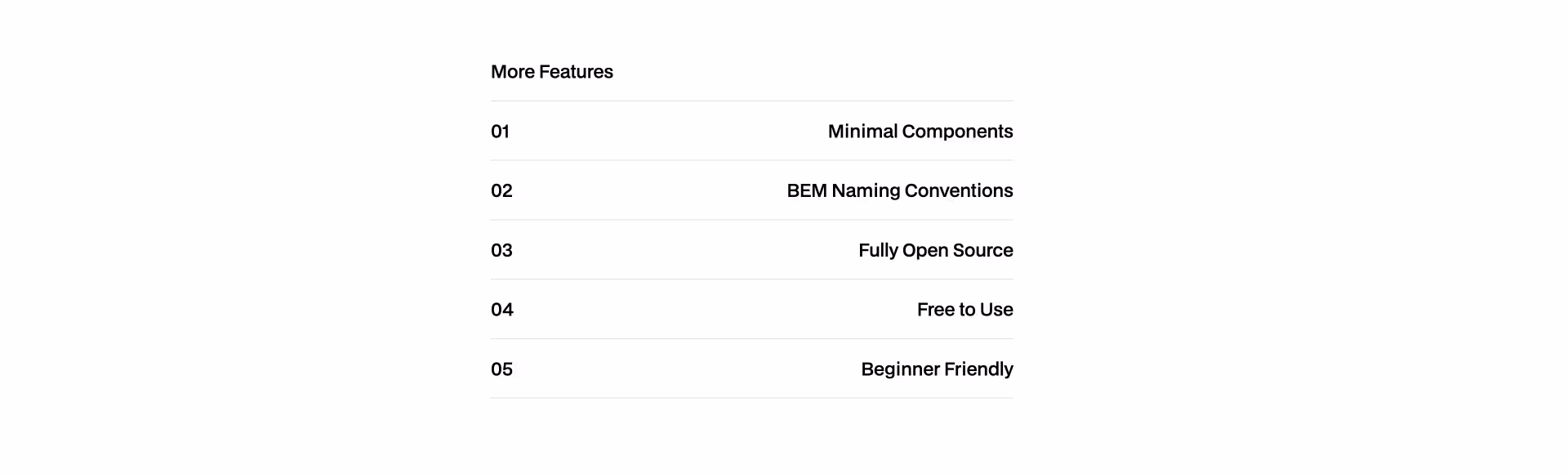 Checklist-style Webflow component with icons