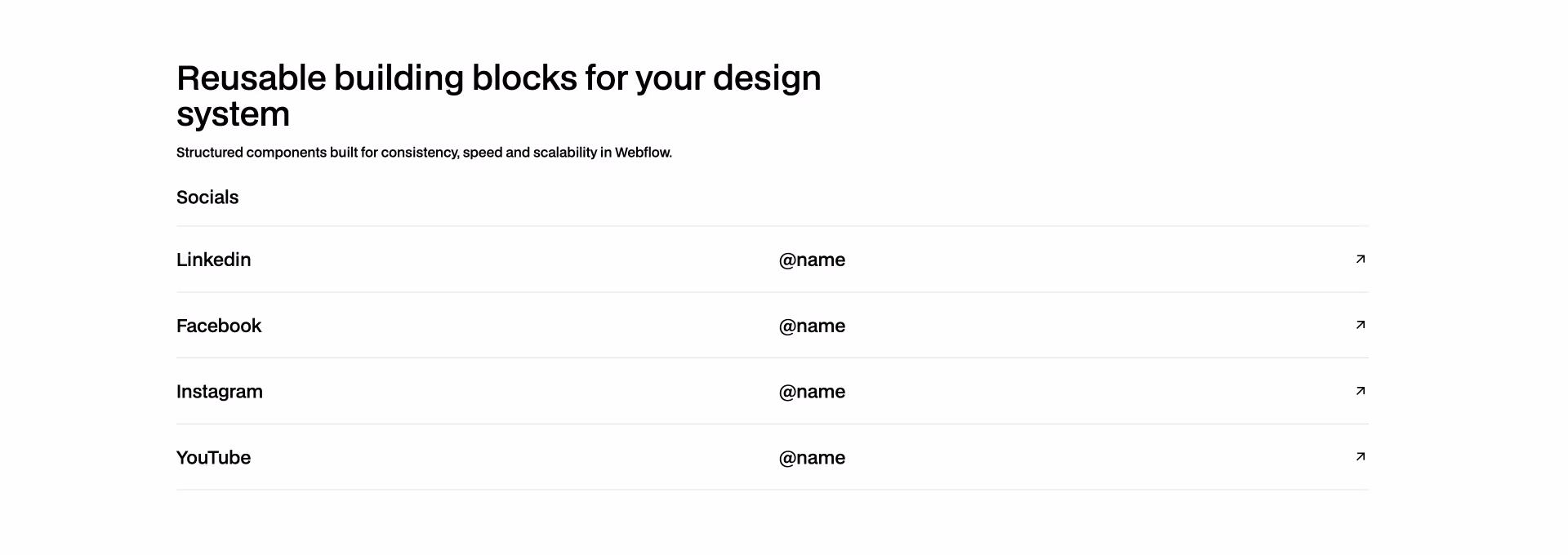 Alternating list Webflow component for content clarity