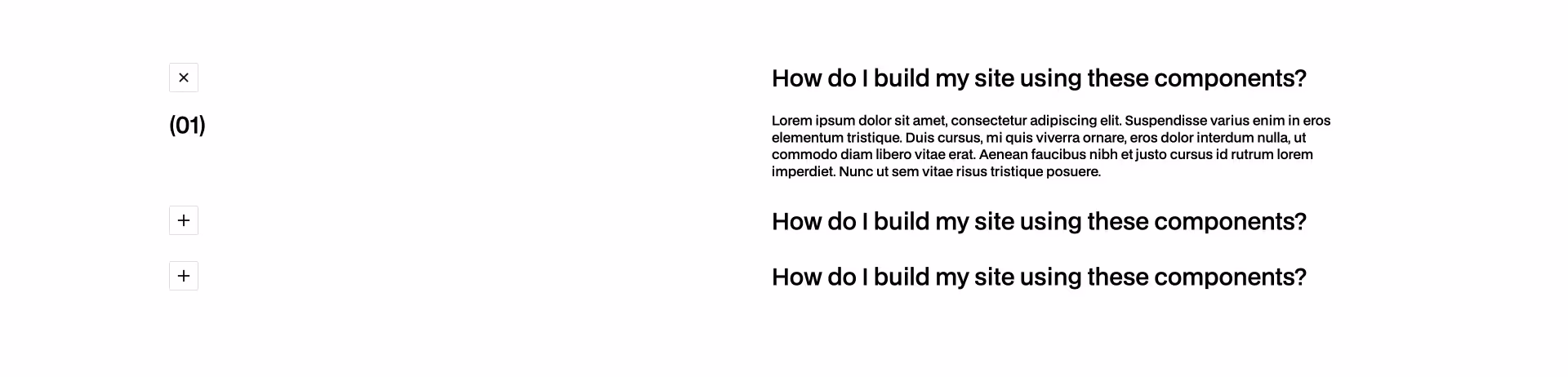 Accordion Webflow Component