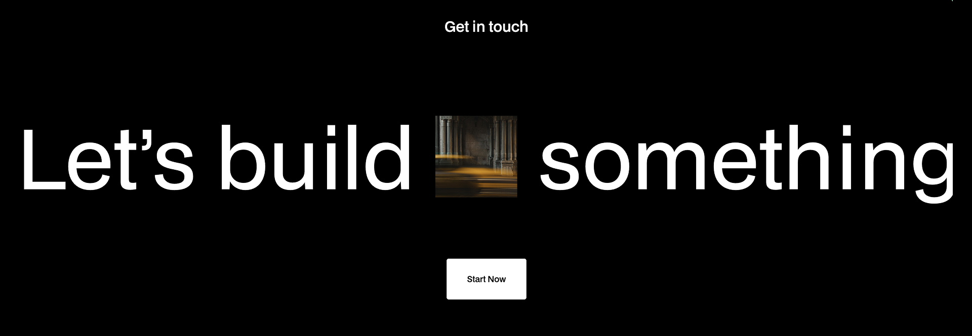 Banner Animated text webflow component