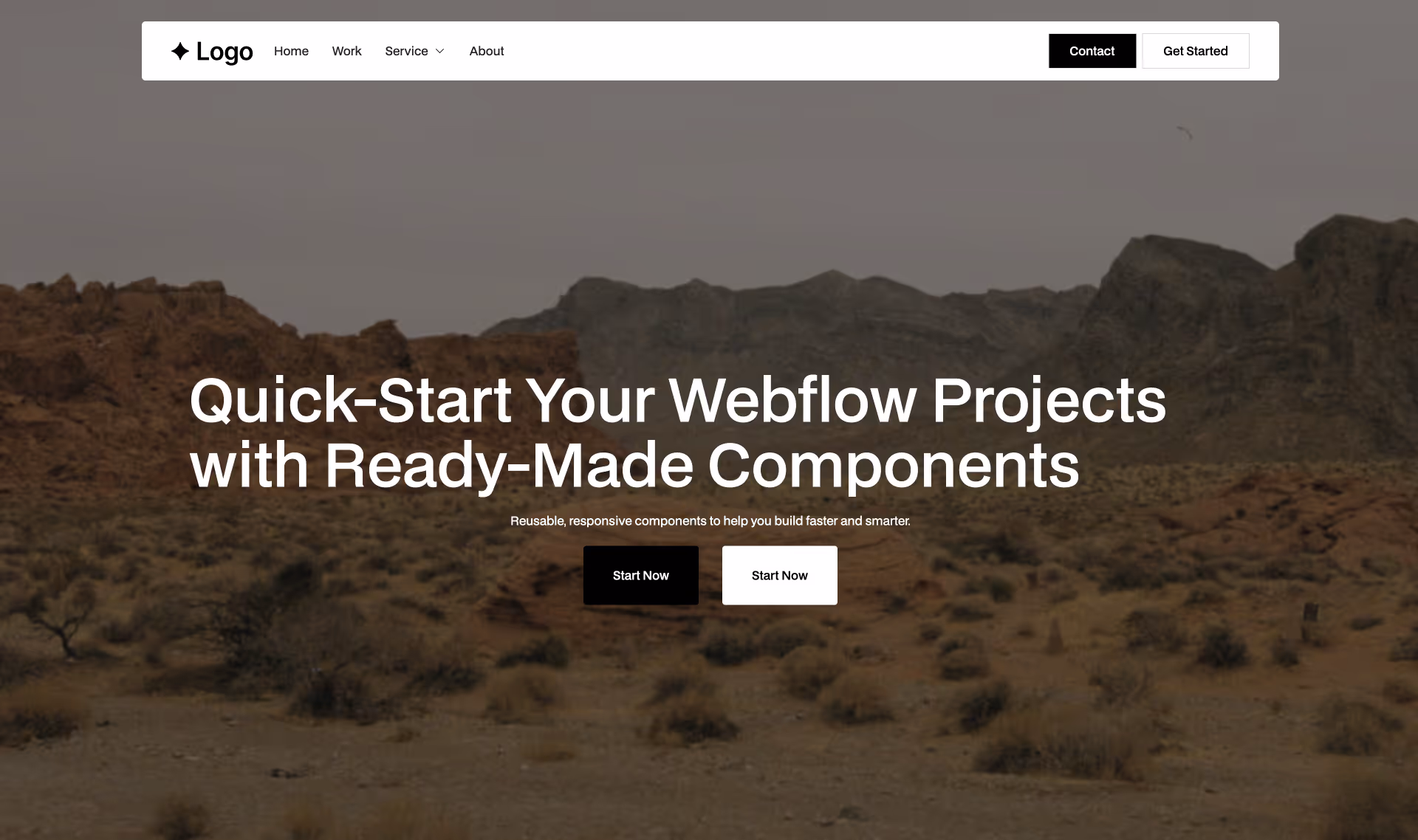 Hero section with headline, CTA buttons, and modern product image gallery.