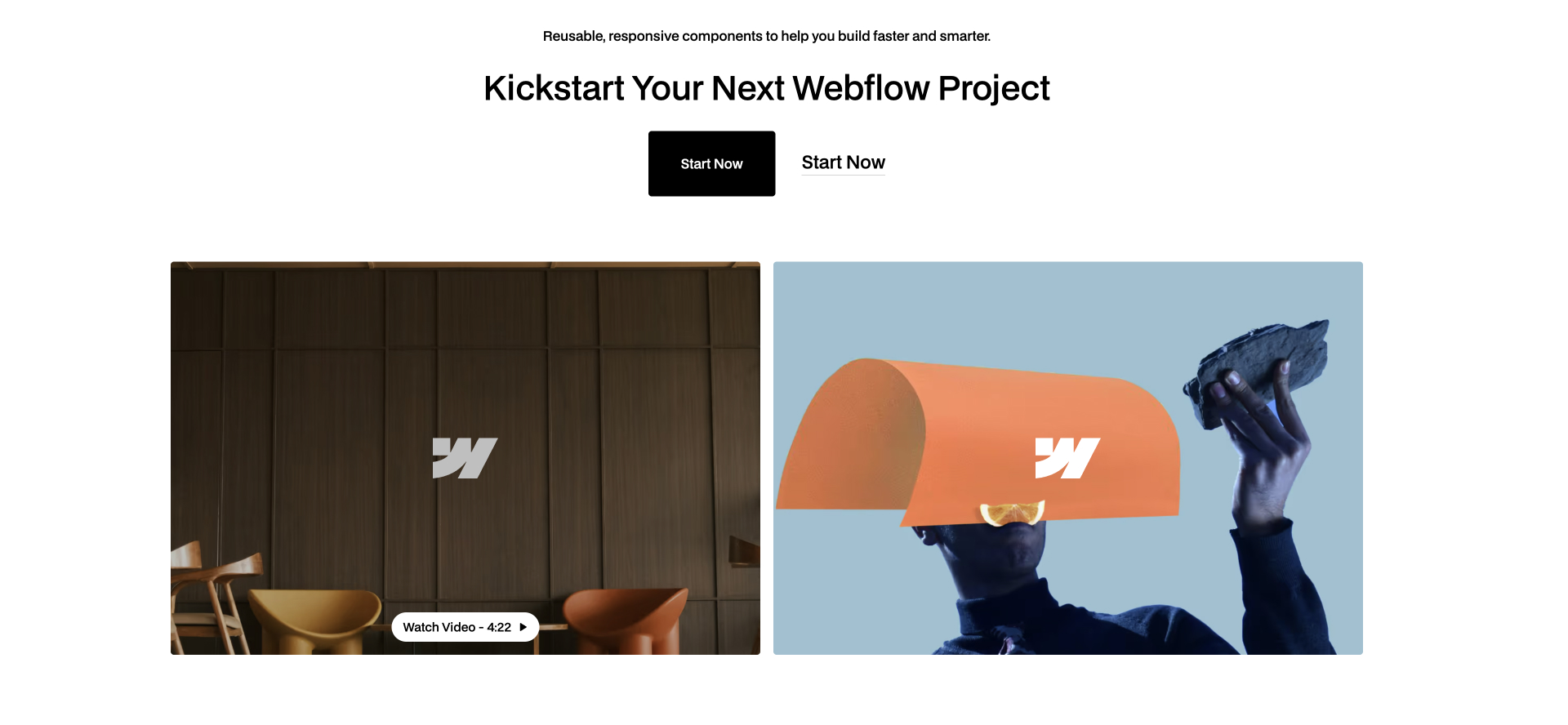 Webflow component Video popup
