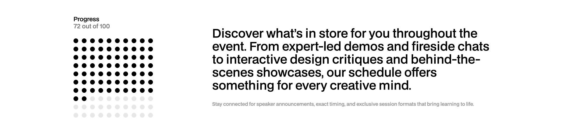 List 42 Webflow component dots progress