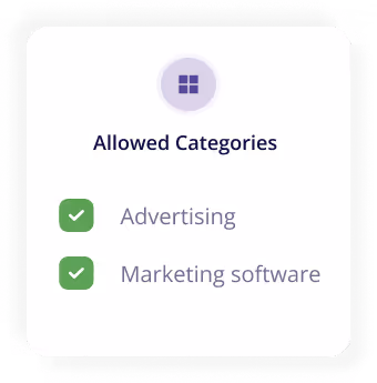 allowed expense categories in alaan