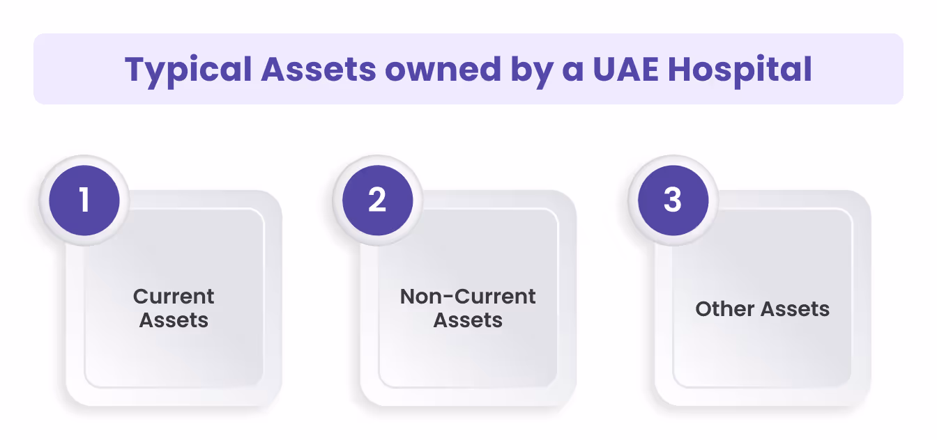 Typical Assets owned by a UAE Hospital