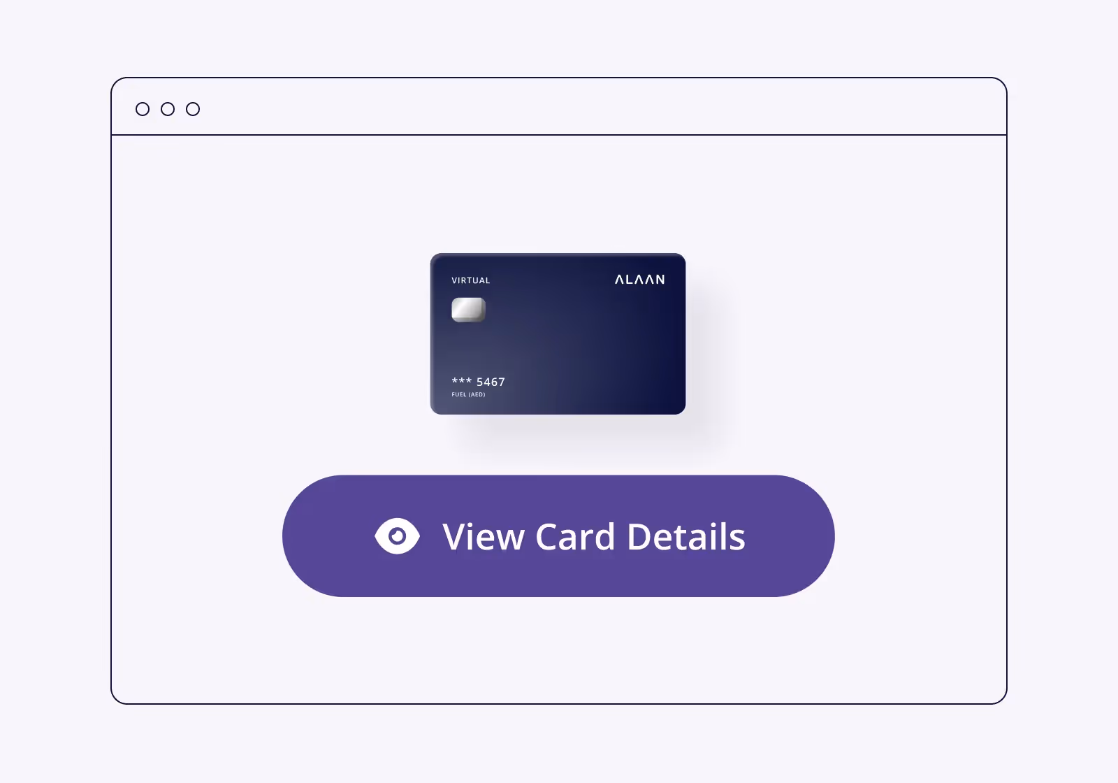 corporate card view details button 