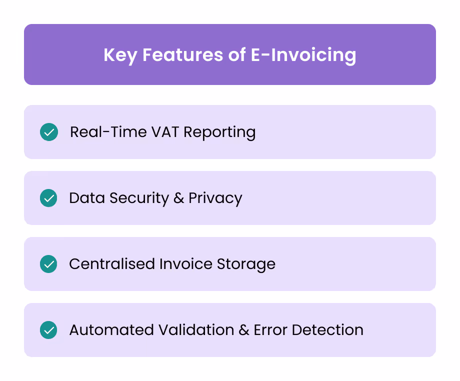 Key Features of E-Invoicing in the UAE
