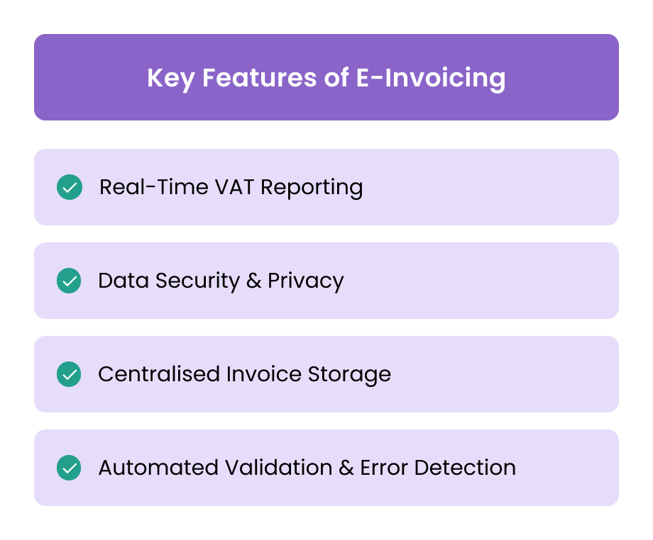 Key Features of E-Invoicing in the UAE