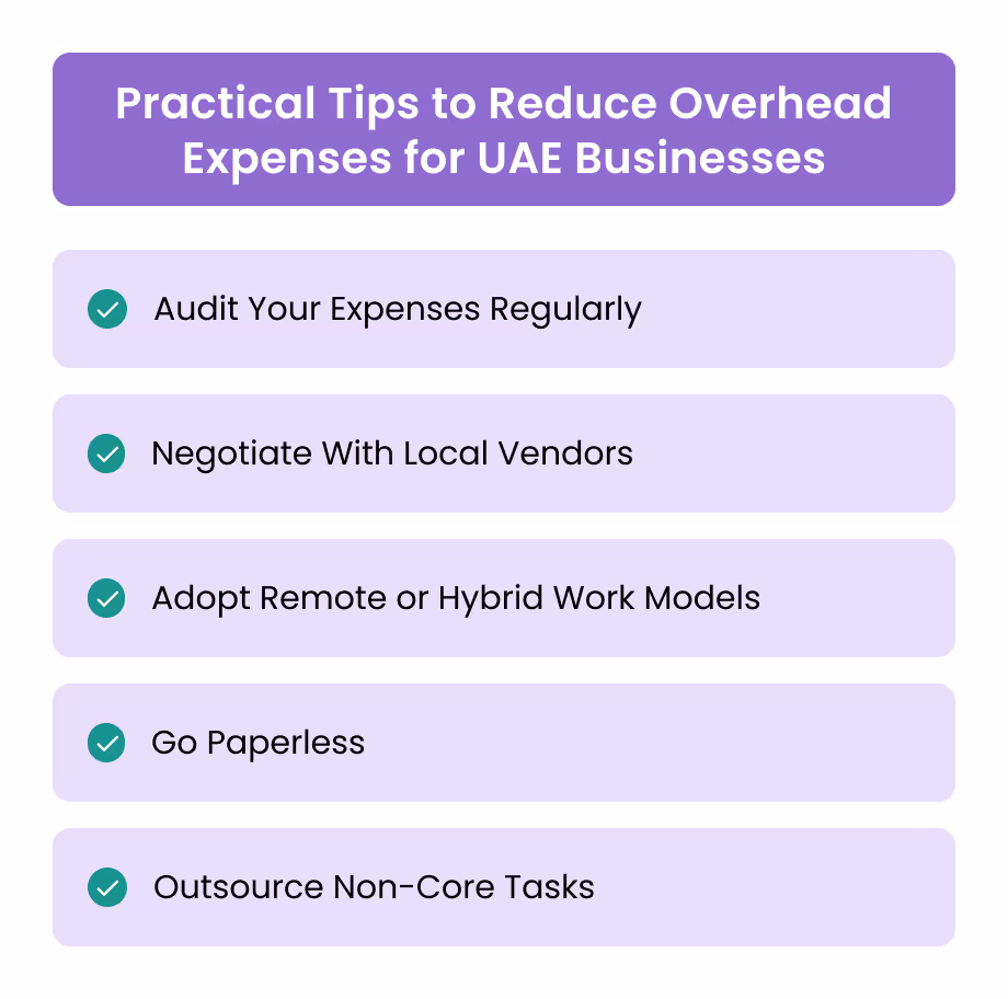 Practical Tips to Reduce Overhead Expenses for UAE Businesses