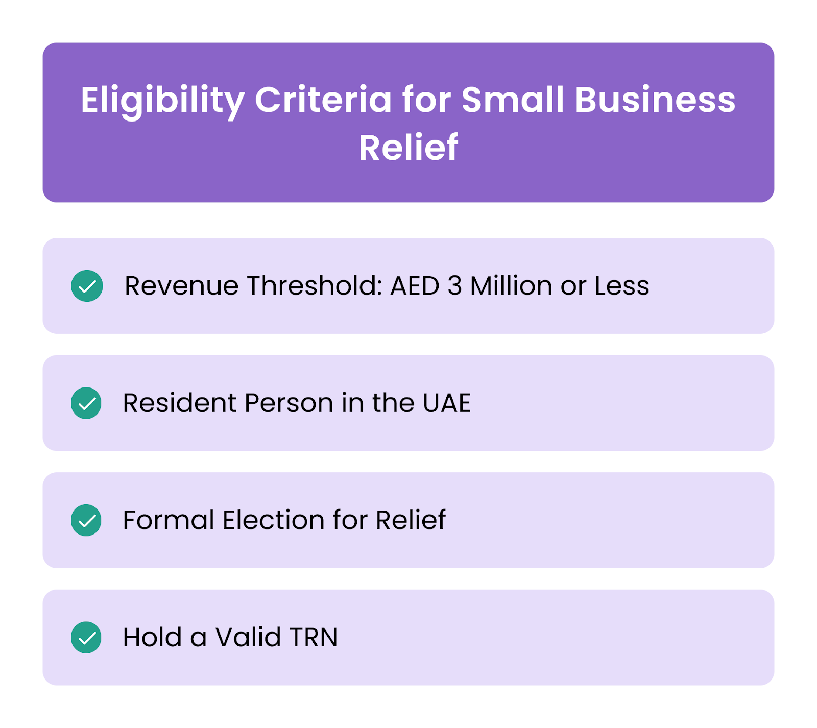 Eligibility Criteria for Small Business Relief