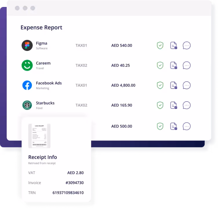 expense report in alaan