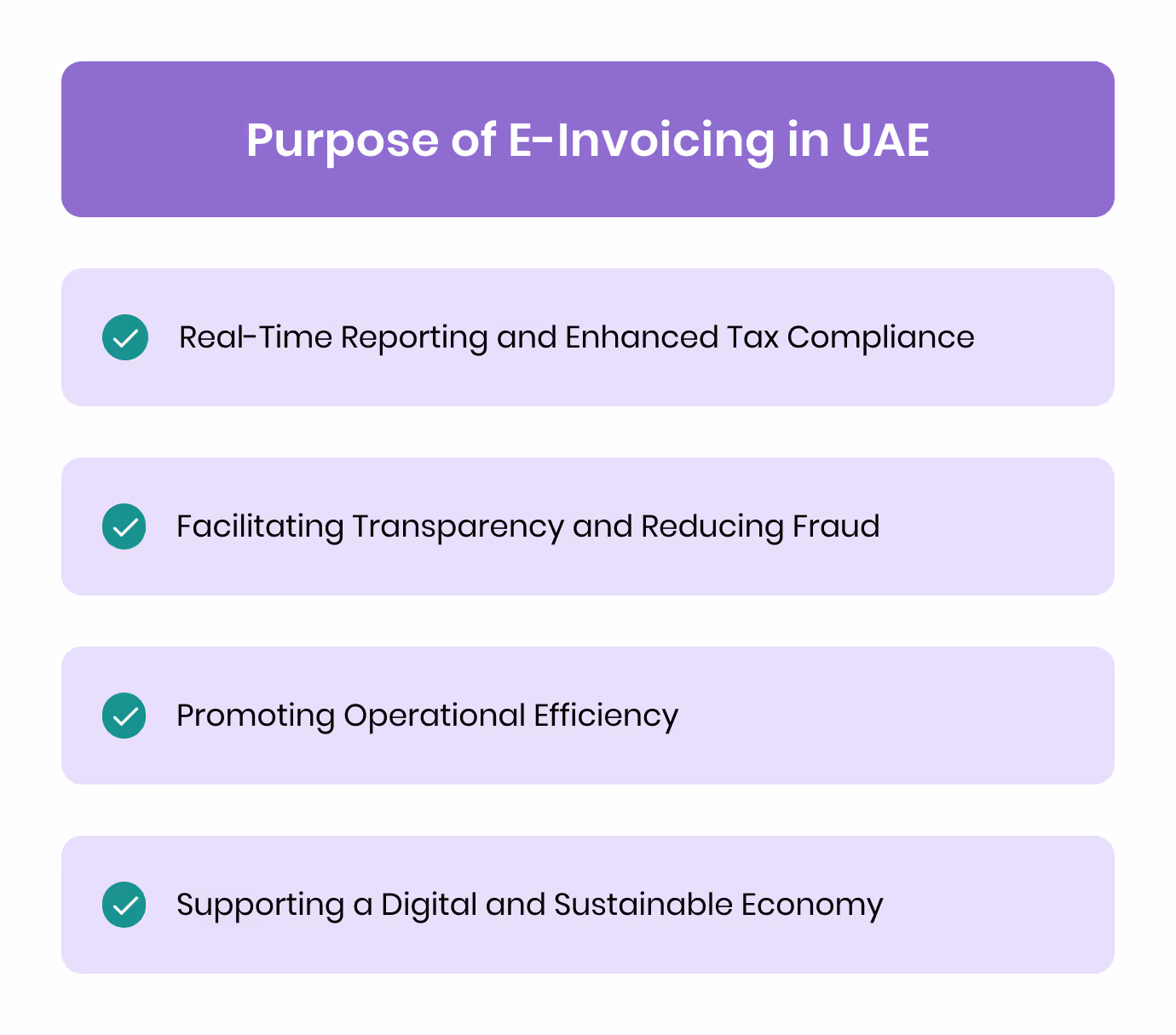 Purpose of E-Invoicing in UAE