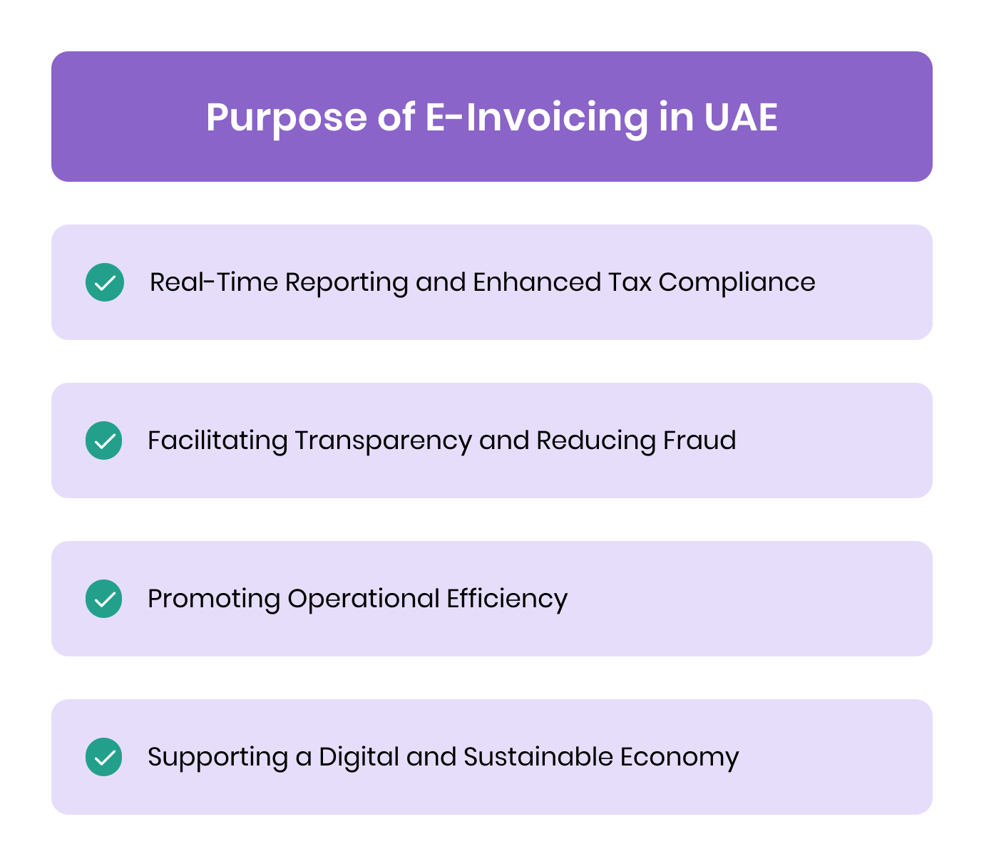 Purpose of E-Invoicing in UAE