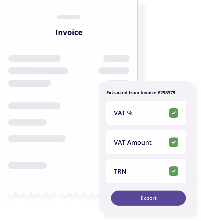 extract data with OCR and create expense report 