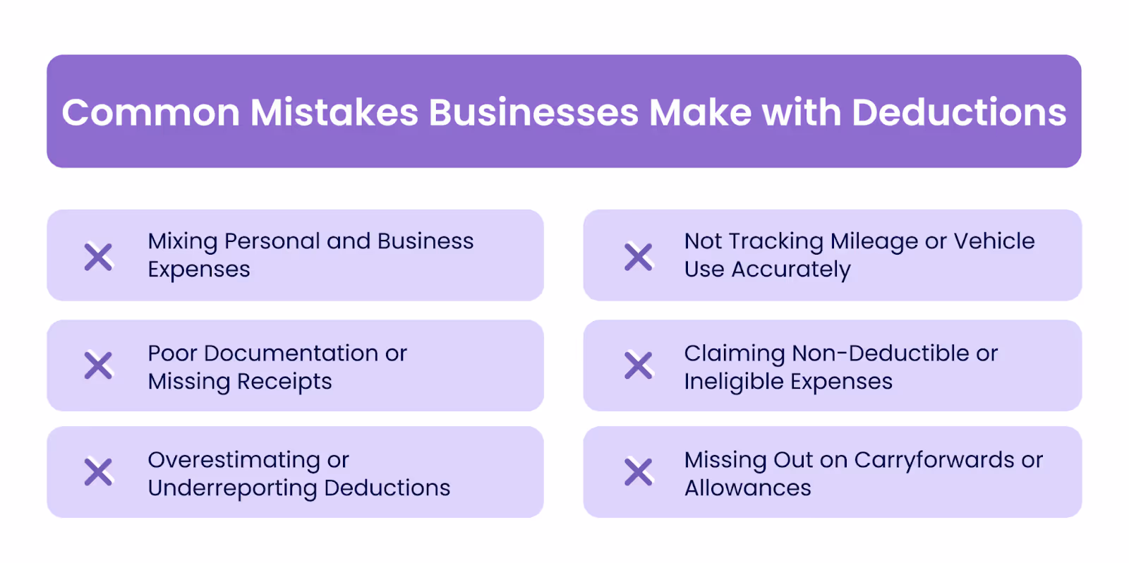 Common Mistakes Businesses Make with Deductions