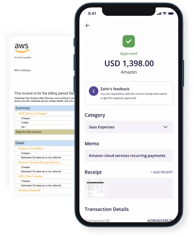 automated expense report with alaan 