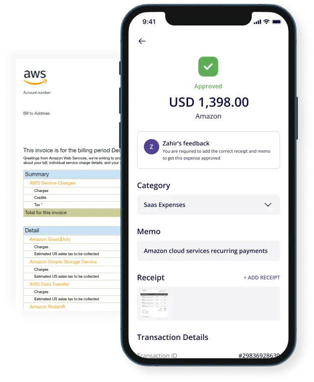 automated expense report with alaan