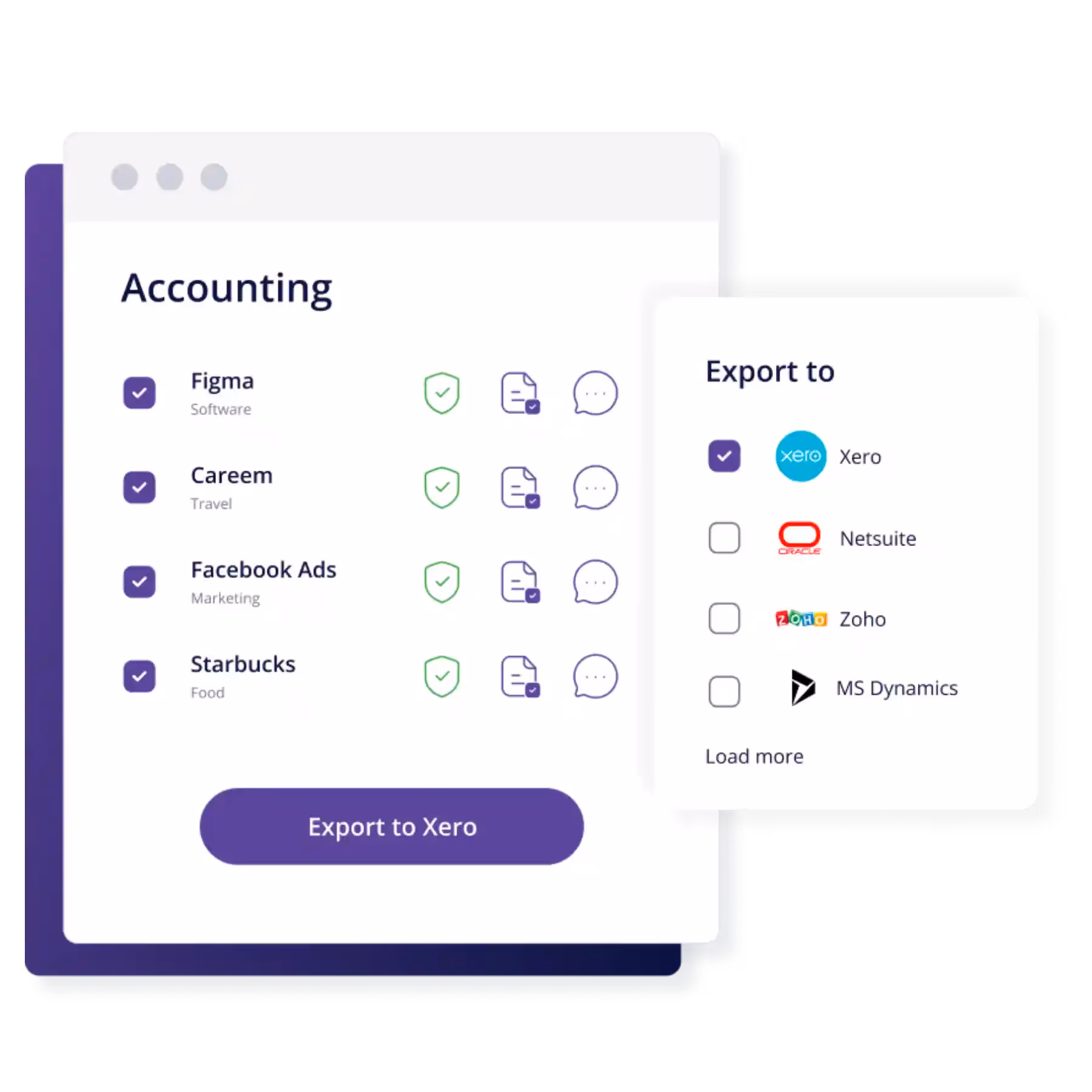 seamless integration with accounting platforms