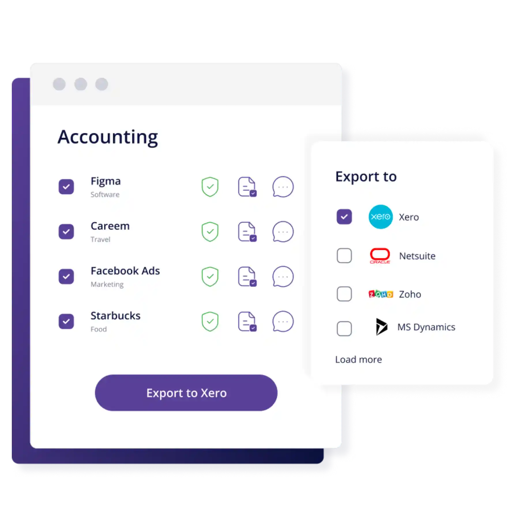 seamless integration with accounting platforms