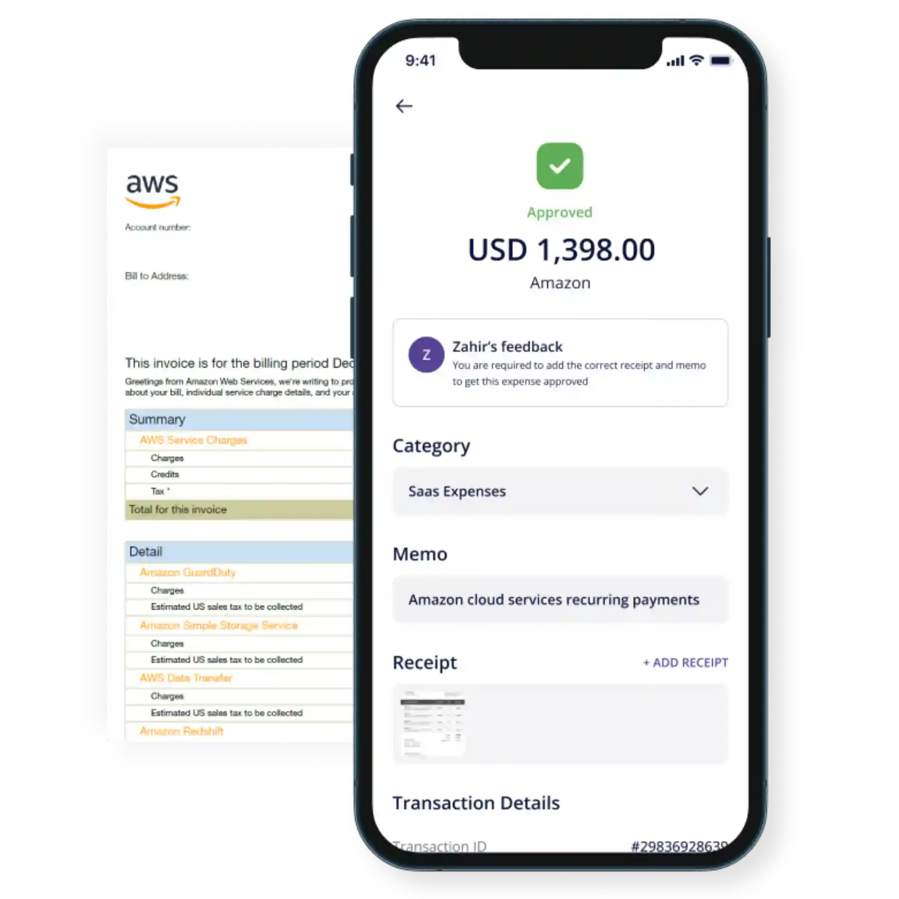 automated expense report with alaan