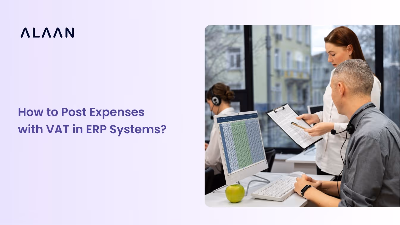 How to post expenses with VAT in ERP
