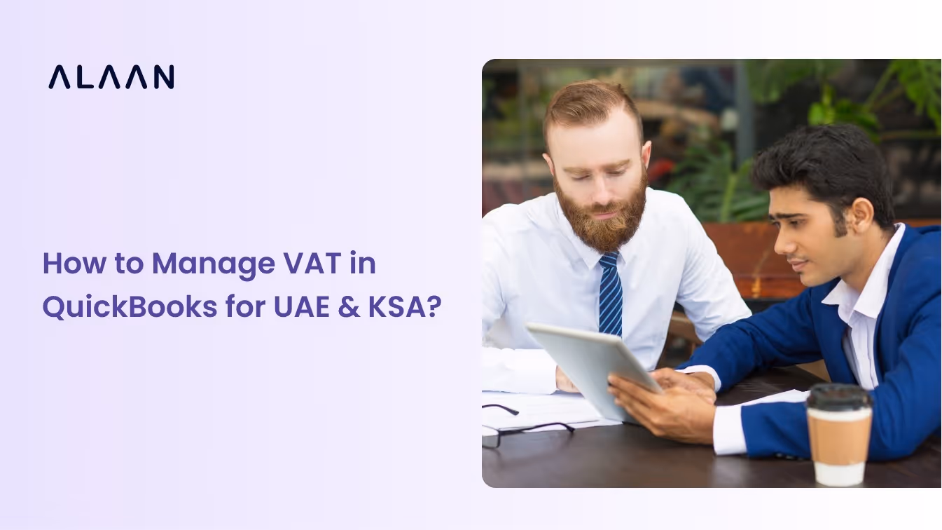 Quickbooks intuit how to define VAT for UAE and KSA