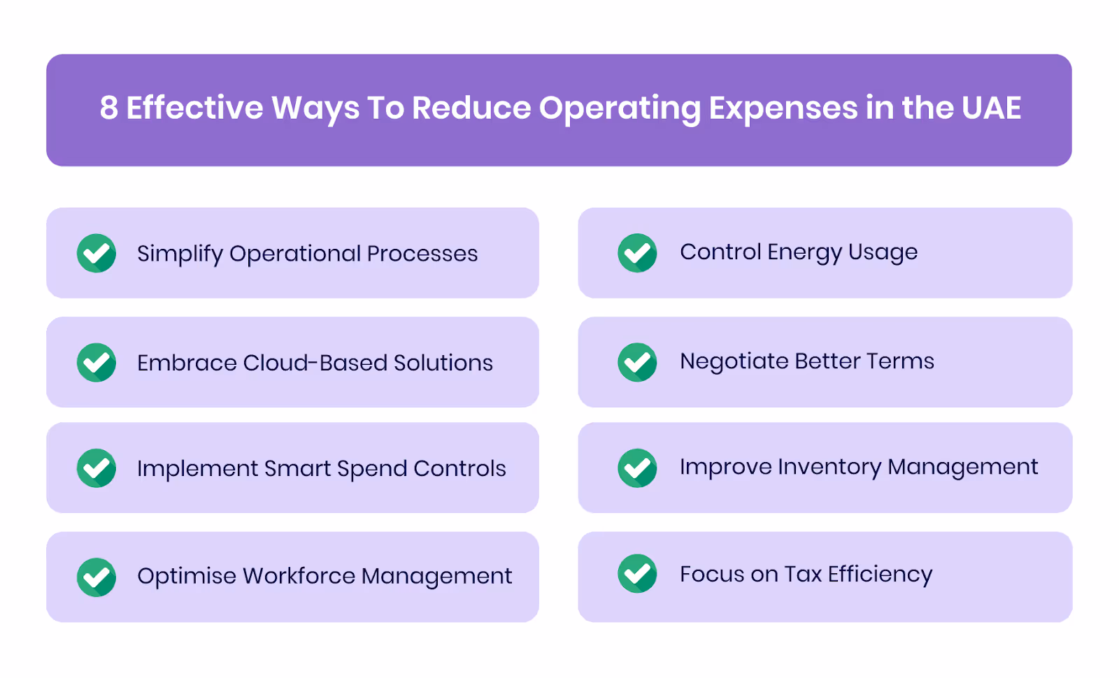 8 Effective Ways To Reduce Operating Expenses in the UAE
