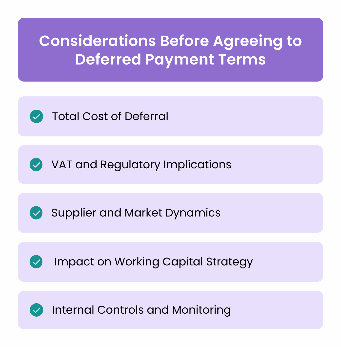 Key Considerations Before Agreeing to Deferred Payment Terms