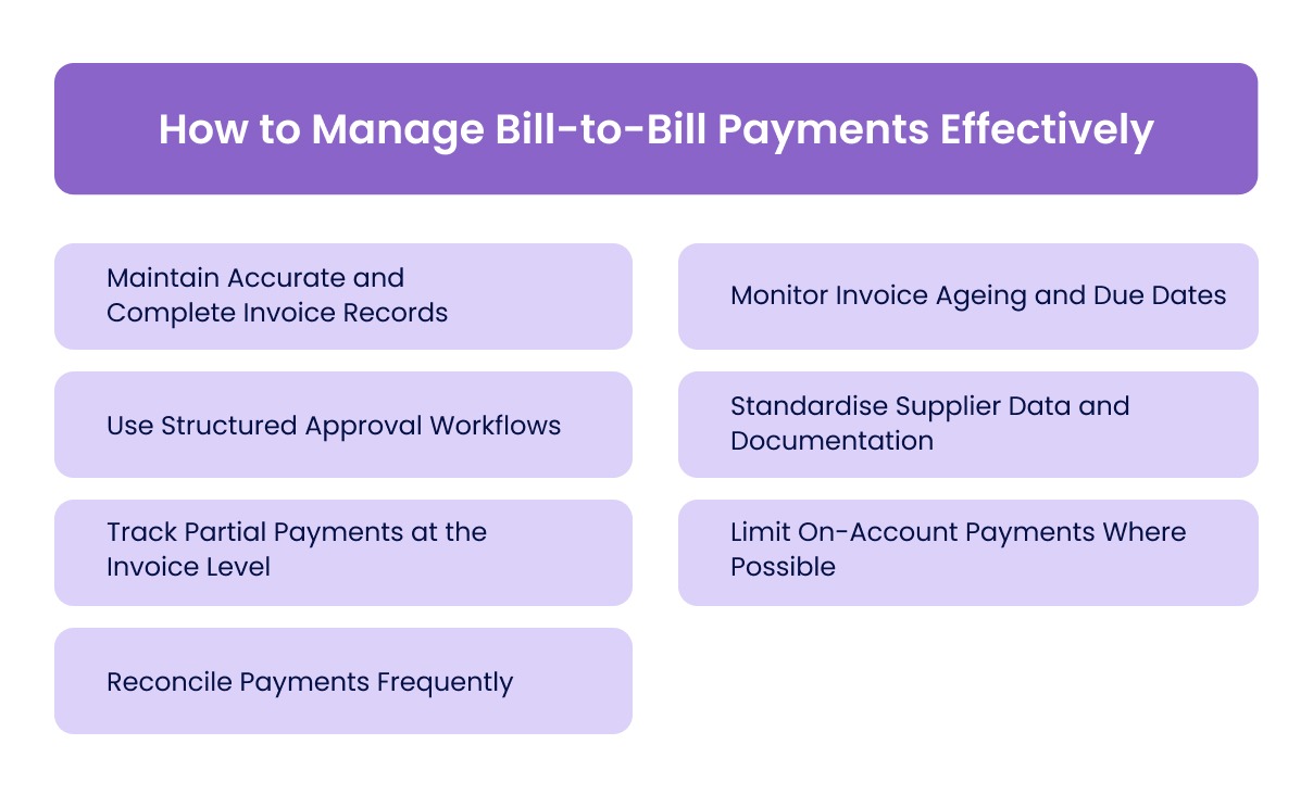 How to Manage Bill-to-Bill Payments Effectively