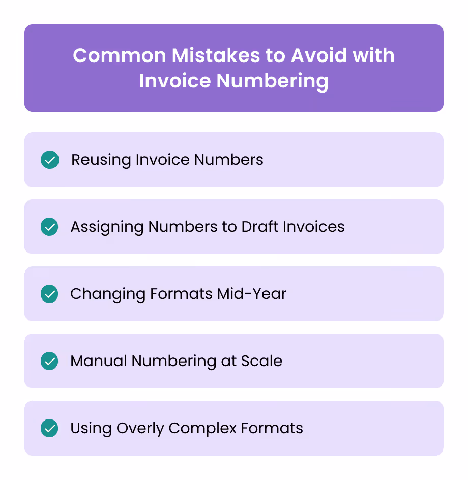 Common Mistakes to Avoid with Invoice Numbering
