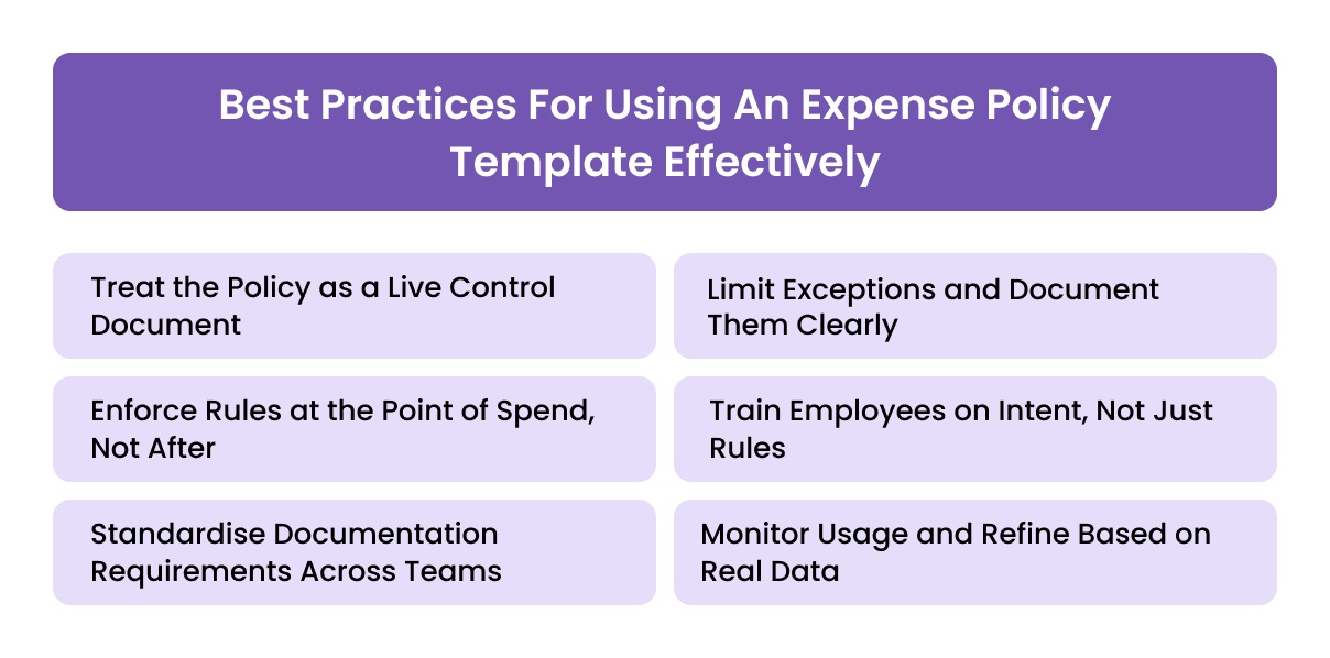Best Practices for Using an Expense Policy Template Effectively