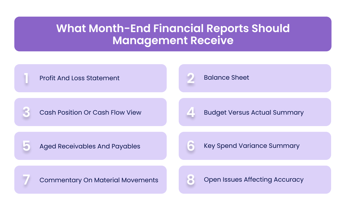 What Month-End Financial Reports Should Management Receive