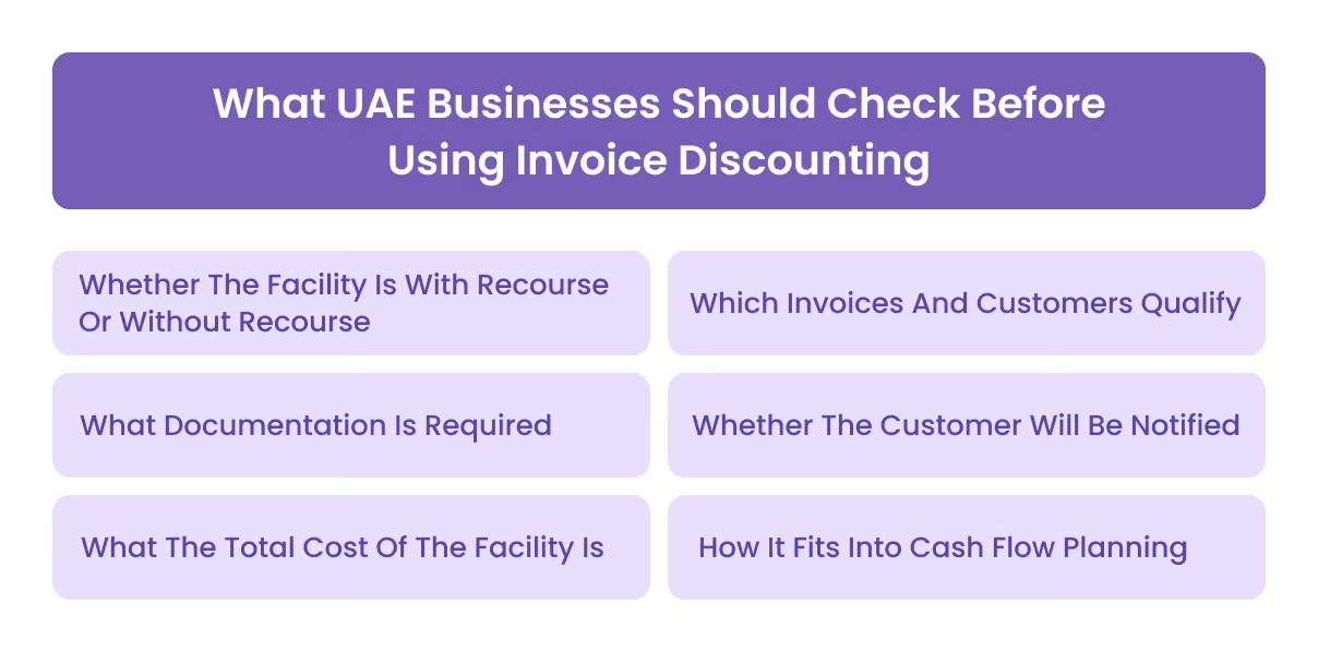 What UAE Businesses Should Check Before Using Invoice Discounting