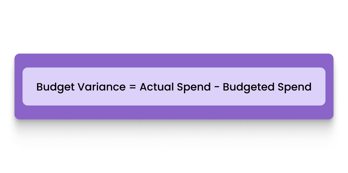 Budget Variance Formula