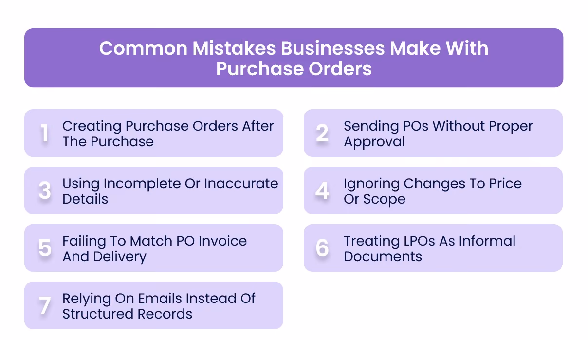 Common Mistakes Businesses Make With Purchase Orders