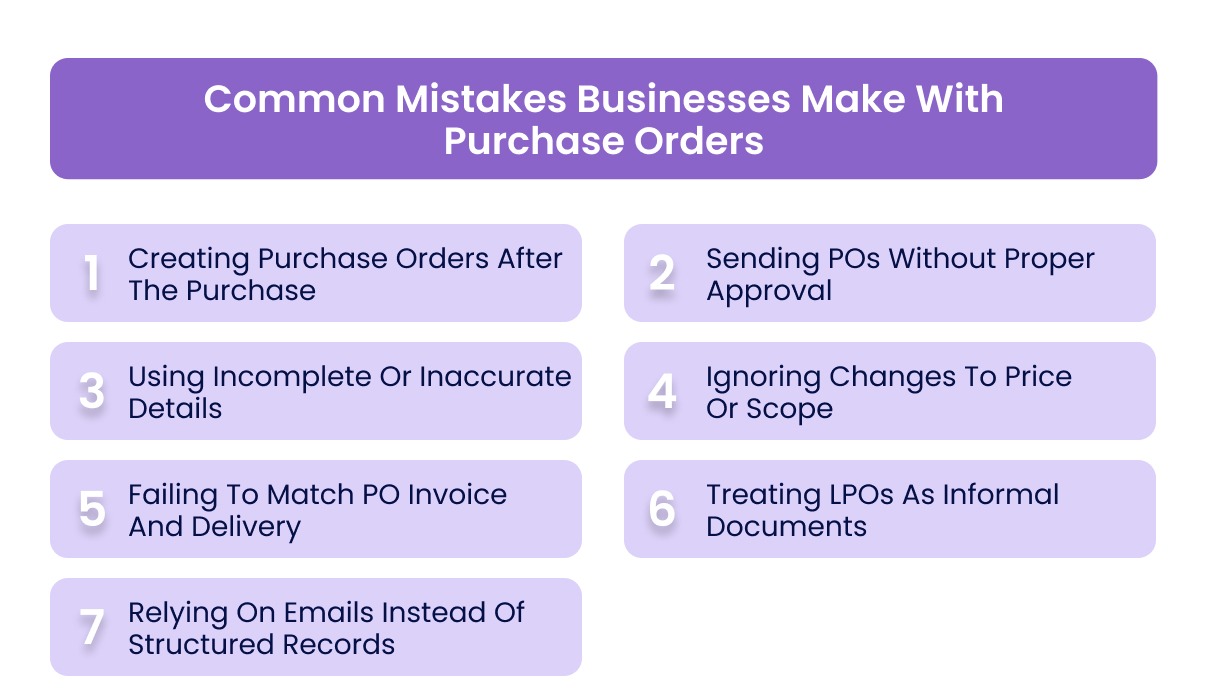 Common Mistakes Businesses Make With Purchase Orders
