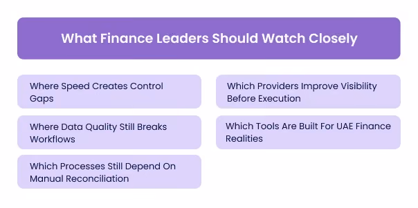 What Finance Leaders Should Watch Closely