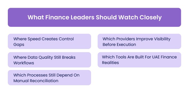 What Finance Leaders Should Watch Closely